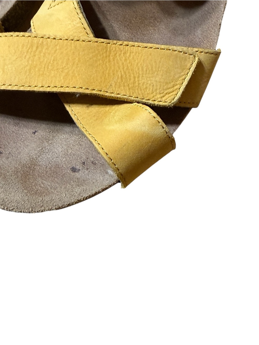 Dansko Susie Mango Yellow Nubuck Leather Wedge Sandals Women's Size 40 US 9.5-10 - Picture 7 of 7